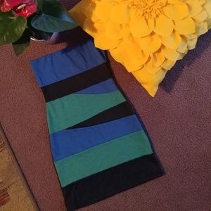 Mini strapless dress